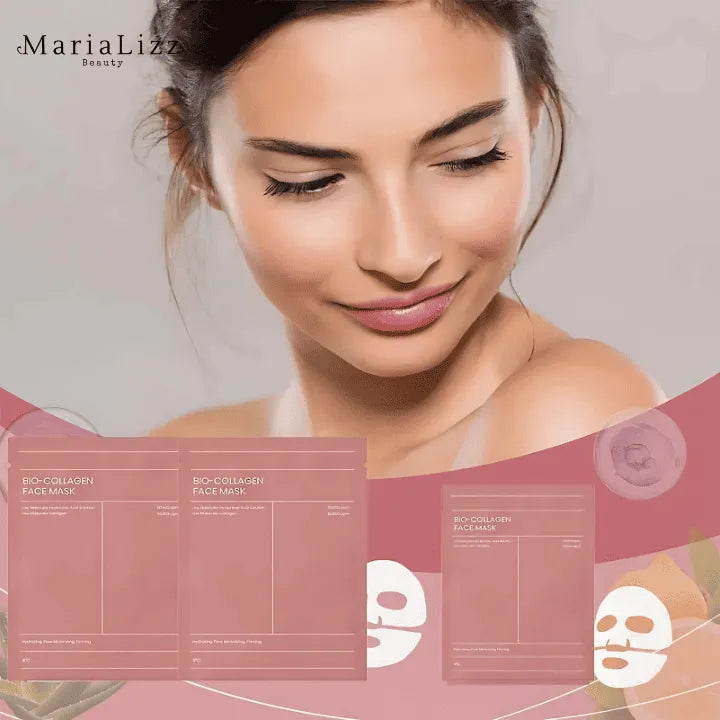 Máscara facial de biocolágeno