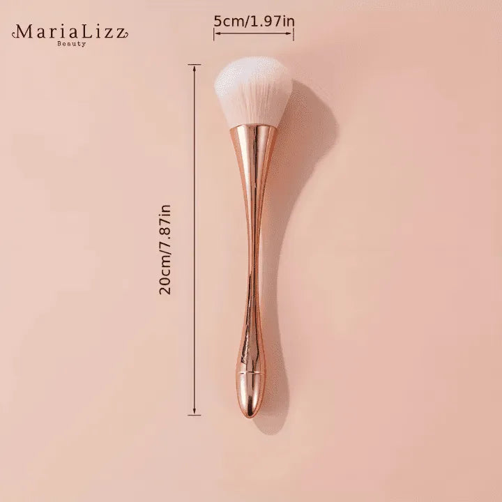 Pincel de maquiagem em leque