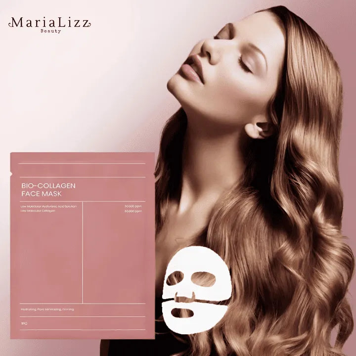 Máscara facial de biocolágeno