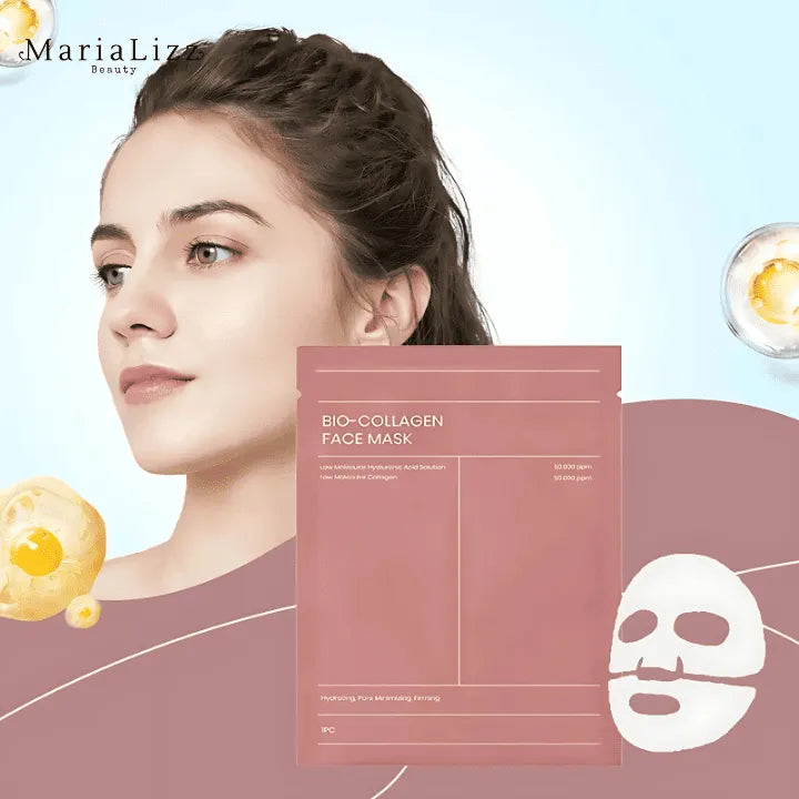 Máscara facial de biocolágeno