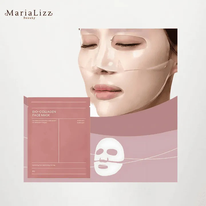 Máscara facial de biocolágeno