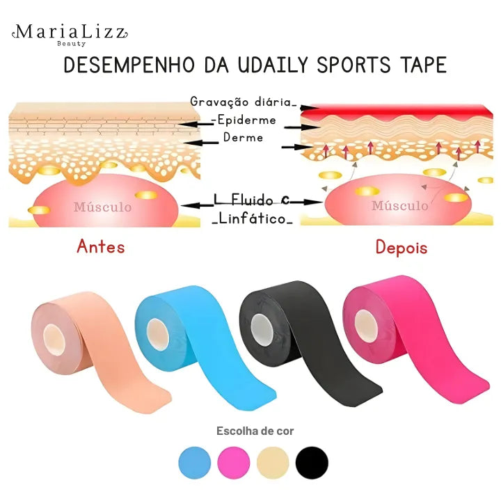 Fitas kinesio bandagem elástica