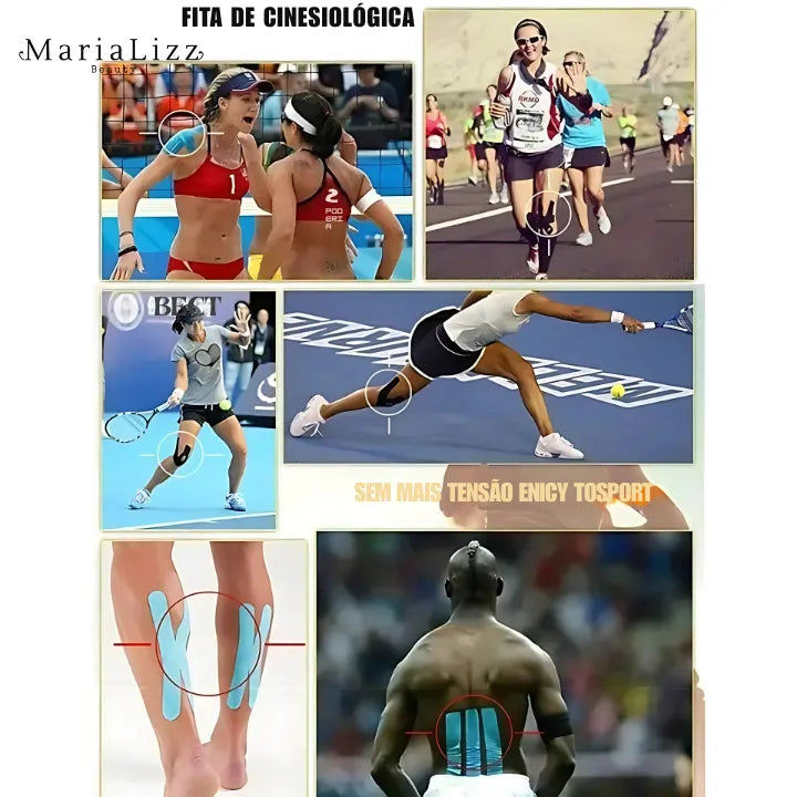 Fitas kinesio bandagem elástica