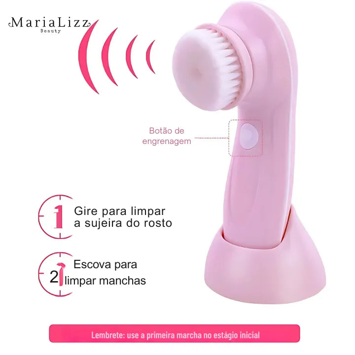 Limpador facial elétrico