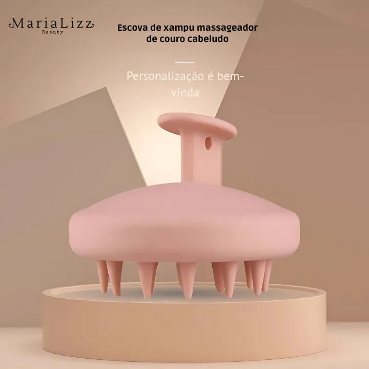 Escova massageadora de couro cabeludo