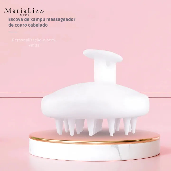 Escova massageadora de couro cabeludo