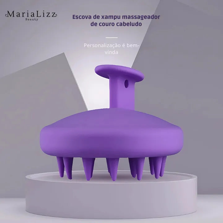 Escova massageadora de couro cabeludo