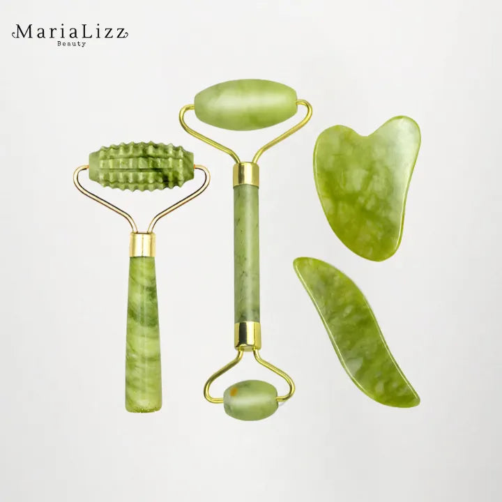 Conjunto de rolos de Jade 4 em 1