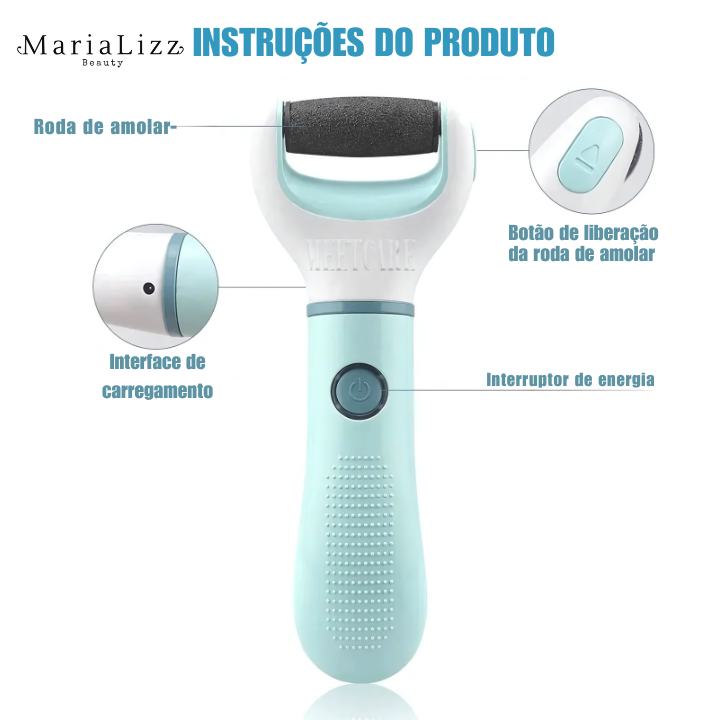 Lixadeira elétrica para os pés