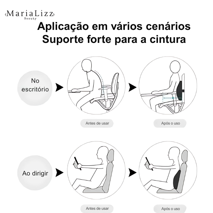 Almofada lombar de espuma