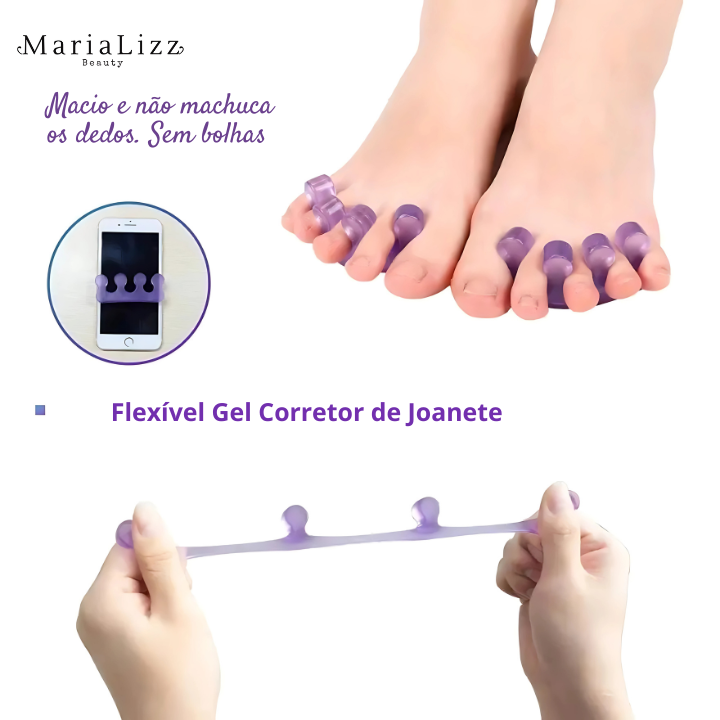 Separador de dedo de silicone