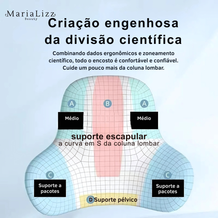 Almofada lombar de espuma