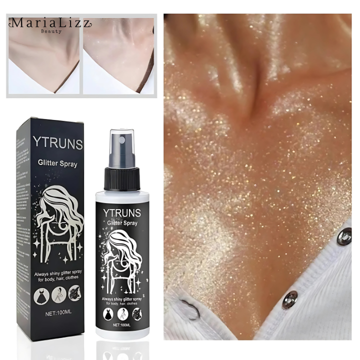 Spray de glitter de alto brilho